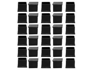 Unique Bargains 30 Pcs Antislip Rubber Square 25mm x 25mm Chair Foot Cover Table Furniture Leg Protector Black Unique Bargains 30 Pcs Antislip Rubber Square 25mm x 25mm Chair Foot Cover Table Furniture Leg Protector Black