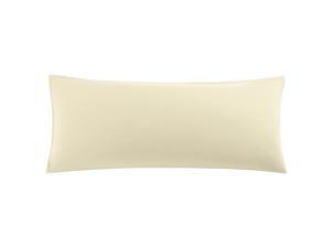 Soft Microfiber Body Pillow Cover with Zipper Closure, Long Pillow Cases for Body Pillows, 20"x72", Khaki