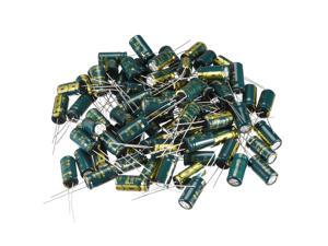 Aluminum Radial Electrolytic Capacitor Low ESR 330uF 35V 105 Celsius 3000H Life 8x16mm High Ripple Current Low Impedance 80pcs Green Aluminum Radial Electrolytic Capacitor Low ESR 330uF 35V 105 Celsius 3000H Life 8x16mm High Ripple Current Low Impedance 80pcs Green