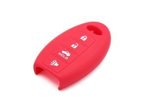 Red Silicone 4 Button Car Remote Key Cover Holder Case Shell for Infiniti Red Silicone 4 Button Car Remote Key Cover Holder Case Shell for Infiniti