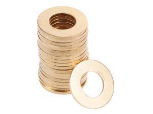 uxcell 20Pcs 27.3mm x 35mm x 1.5mm Copper Flat Washer for Screw Bolt 