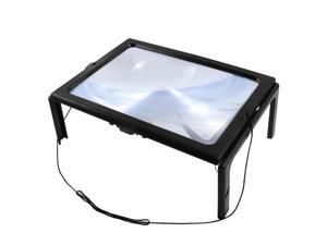 Unique Bargains Reading LED Lights Decor Cord Sheet Foldable Hands Free Full Page Magnifier Unique Bargains Reading LED Lights Decor Cord Sheet Foldable Hands Free Full Page Magnifier