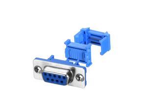 IDC D-Sub Ribbon Cable Connector 9-pin 2-row Female Socket IDC Crimp Port Terminal Breakout for Flat Ribbon Cable Blue Pack of 5 IDC D-Sub Ribbon Cable Connector 9-pin 2-row Female Socket IDC Crimp Port Terminal Breakout for Flat Ribbon Cable Blue Pack of 5
