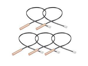 5 Pcs 10K NTC Thermistor Probe 15.7 Inch Copper Sensitive Temperature Temp Sensor for Air Conditioner 5 Pcs 10K NTC Thermistor Probe 15.7 Inch Copper Sensitive Temperature Temp Sensor for Air Conditioner