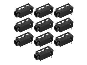 50pcs 3 5mm Female Audio Jack Connector Smt 6 Pin Stereo Headphone Phone Pj 313d Audio Cable Plugs Jacks Consumer Electronics