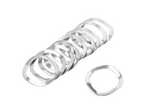 uxcell 10Pcs 0.41 x 0.59 x 0.01 304 Stainless Steel Wave Spring Washer for Screw Bolt 