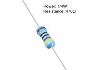 100PCS 1//4W Watt 910K ohm Metal Film Resistor 0.25W 1/% RoHS