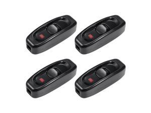 Inline Cord Switch AC 110V-250V On/Off Rocker Switch Table Lamp Desk Light Switch with Indicator Light, Black, 110-250V Light Voltage (Pack of 4) Inline Cord Switch AC 110V-250V On/Off Rocker Switch Table Lamp Desk Light Switch with Indicator Light, Black, 110-250V Light Voltage (Pack of 4)