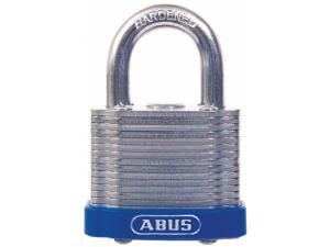 Abus Different-Keyed Padlock, Open Shackle Type, 3/4" Shackle Height, Silver