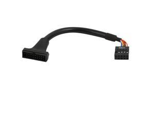 USB 3.0 Male to USB 2.0 Female Motherboard Cable Connector Black USB 3.0 Male to USB 2.0 Female Motherboard Cable Connector Black