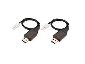 2pcs EL-2P Reverse USB Charging Cable for Car 7.2V 250mA Ni-MH Ni-CD Battery 2pcs EL-2P Reverse USB Charging Cable for Car 7.2V 250mA Ni-MH Ni-CD Battery