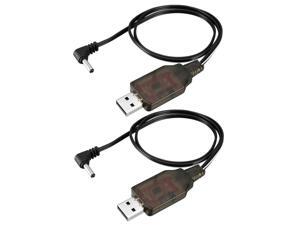 2pcs USB Charging Cable 3.5mm DC Elbow for RC 7.2 V 250mA Ni-MH Ni-CD Battery 2pcs USB Charging Cable 3.5mm DC Elbow for RC 7.2 V 250mA Ni-MH Ni-CD Battery