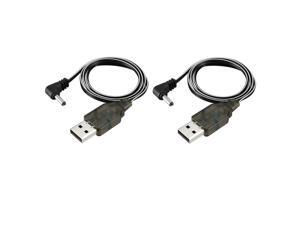 2pcs USB Charging Cable 3.5mm DC Elbow for RC 3.6 V 250mA Ni-MH Ni-CD Battery 2pcs USB Charging Cable 3.5mm DC Elbow for RC 3.6 V 250mA Ni-MH Ni-CD Battery
