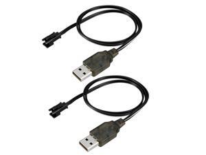 2pcs SM-2P Positive USB Charging Cable For RC Car 3.6V 250mA Ni-MH Ni-CD Battery 2pcs SM-2P Positive USB Charging Cable For RC Car 3.6V 250mA Ni-MH Ni-CD Battery