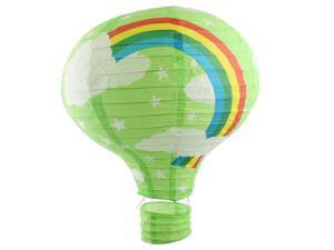 Wedding Festival Paper Rainbow Pattern DIY Decorative Lightless Hanging Hot Air Balloon Lantern Green Wedding Festival Paper Rainbow Pattern DIY Decorative Lightless Hanging Hot Air Balloon Lantern Green
