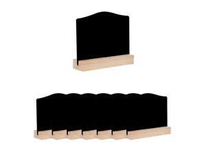 8pcs Mini Chalkboards Signs with Easel Stand Rectangle Design Double-side Chalkboard Tag for Weddings Birthday Party Message 8pcs Mini Chalkboards Signs with Easel Stand Rectangle Design Double-side Chalkboard Tag for Weddings Birthday Party Message