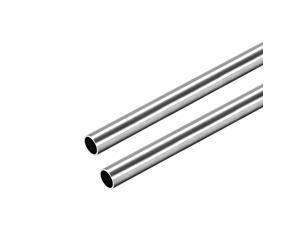 304 Stainless Steel Round Tubing 6mm OD 0.4mm Wall Thickness 250mm Length Seamless Straight Pipe Tube 2 Pcs