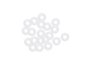 Silicone O-Rings 5mm OD, 2mm Inner Diameter, 1.5mm Width, Seal Gasket White 20Pcs Silicone O-Rings 5mm OD, 2mm Inner Diameter, 1.5mm Width, Seal Gasket White 20Pcs