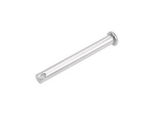 Single Hole Clevis Pins 8mm x 70mm Flat Head 304 Stainless Steel Pin 4Pcs 