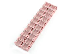 Unique Bargains Pink SMD Electronic Components Storage Box Container 20 Grids Unique Bargains Pink SMD Electronic Components Storage Box Container 20 Grids