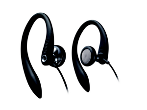 Philips Flexible Earhook Headphones SHS3200BK/37 Philips Flexible Earhook Headphones SHS3200BK/37