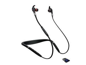 Jabra Evolve 75e UC Wireless  Earbuds,  Noise Cancelling, neck Noise Suppression Microphone Bluetooth Earbuds