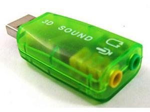 External USB 2.0 to 3D Virtual Audio Sound Card Adapter Converter 5.1 CH