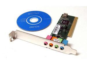 4 Channel 5.1 Surround 3D PCI Sound Audio Card CD New