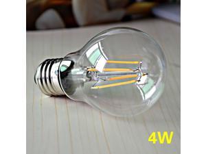 E27 4W COB Warm White LED Filament Bulb Light Lamp  220-230V 500LM