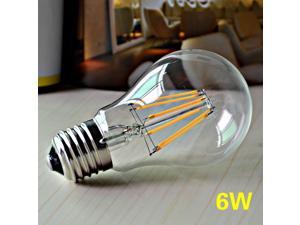 E27 6W COB Cool White LED Filament Bulb Light Lamp  220-230V 750LM