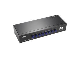 MT-VIKI 8 Ports 8-In 1-Out AV RCA Splitter Selector Switch Adapter MT-831AV