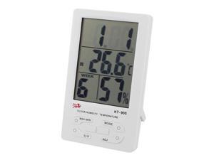 KT-905 White Digital LCD Temperature Humidity Hygrometer Meter
