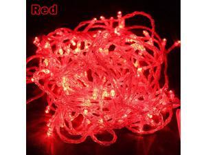 Waterproof 100LED 10M String Fairy Lights for Christmas Wedding Xmas Party Red 110V