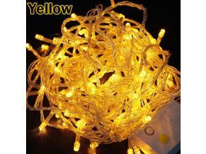 Waterproof 100LED 10M String Fairy Lights for Christmas Wedding Xmas Party Yellow 110V