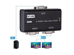 MT-2502AS 250Mhz 2 Port VGA Video Splitter Distributor 1 input to 2 Output support widescreen LCD Monitors