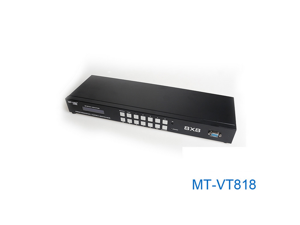 MT-VT818 8 Port 8 Roads VGA+Audio Input Any 8 Road of VGA+Audio Output VGA Matrix Switch