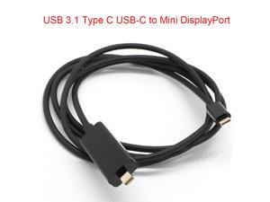 1.8m USB 3.1 Type C USB-C to Mini DisplayPort DP Cable Male USB Cable Adapter