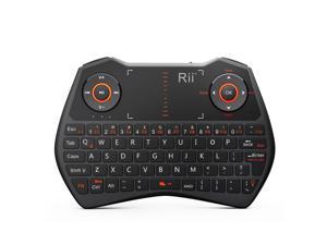 Mini i28C Mini 62 Keys 2.4GHz Wireless TouchPad Mouse Keyboard LED Backlight  forLaptop, PC, Smart TV