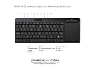 mini K18 ultra slim 2.4G Multimedia Wireless Keyboard with Touchpad mouse for Android/Smart TV Box