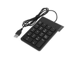 USB wired 18key  keyboard 1.3m cable for Notebook Windows OS System  ABS plastic