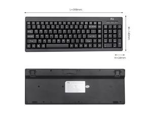 RK901 Ultra-thin 104 Keys 2.4G Wireless Keyboard for Smart TV Laptop PC