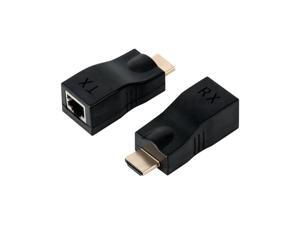 4K HDMI Extender, 30M Extender to RJ45 Over Cat 5e/6 Network LAN Ethernet Adapter (30M Sender + Receiver, 1 Port RJ45) 4K HDMI Extender, 30M Extender to RJ45 Over Cat 5e/6 Network LAN Ethernet Adapter (30M Sender + Receiver, 1 Port RJ45)