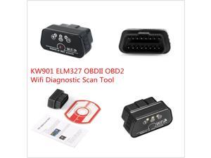 ELM327 KW901 ODB2 OBDII Car Code Reader WiFi Scanner Diagnostic  suitable for   Android and  iOS system plug and play  For iOS Android