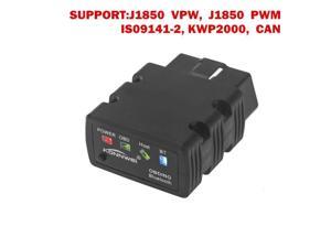 KW902 Black OBDll OBD2 ELM327 V1.5 Bluetooth 3.0  Car Fault Code Reader Scanner Diagnostic Tool