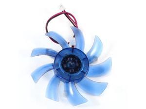 PC Computer VGA Video Card Heatsink Cooler Cooling Fan Blue 75mm 2Pin DC 12V PC Computer VGA Video Card Heatsink Cooler Cooling Fan Blue 75mm 2Pin DC 12V