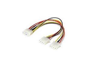 8 Inch 4-pin MOLEX INTERNAL PC POWER SPLITTER Y CABLE - Single 8 Inch 4-pin MOLEX INTERNAL PC POWER SPLITTER Y CABLE - Single