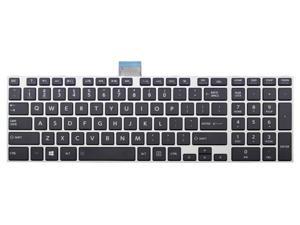 Laptop Replacement of New US Black Keyboard Fit Toshiba Satellite S75T-A S75DT-A S75T-B S75DT-B S70DT-B S70T-B,with Frame 