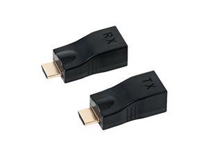yan HDMI 1080P 30M Extender Over Ethernet LAN CAT5e CAT6 Network Cable 100Ft Adapter 