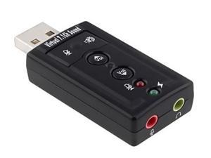 USB Sound Card With Virtual 7.1 Channel Surround Sound