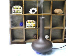 Ultrasonic Air Fragrance Aromatherapy Diffuser Aroma Humidifier Vase Shaped (Dark Oak)